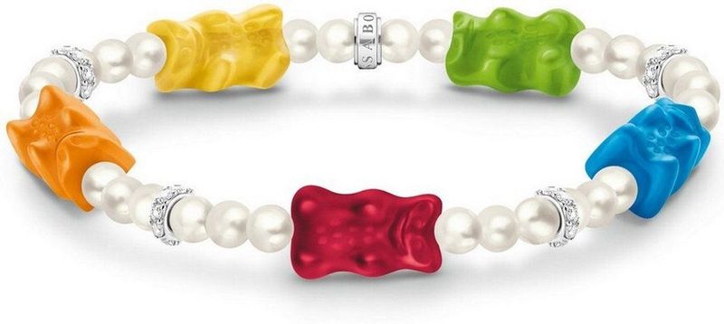 Thomas Sabo - A2153-052-7-L15 - Armband - 925 Zilver - Goldbär Veelkleurig - 15 cm