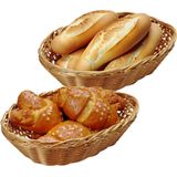 Broodmand - Riet - Naturel - Handgemaakt