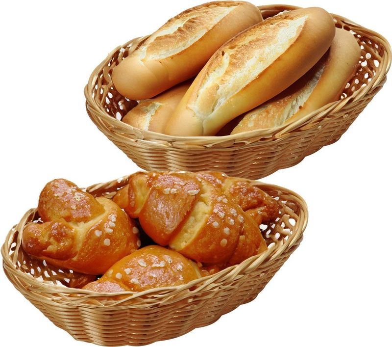 Broodmand - Riet - Naturel - Handgemaakt