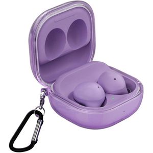 Provento - Ultradunne Transparante Hoes voor Samsung Galaxy Buds - Paars - Beschermhoes met Anti-val en Slim Fit - Stofafstotend - Compatibel met Verschillende Modellen