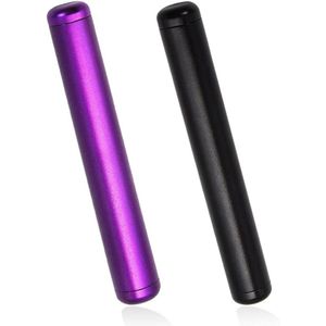 2 stuks geurremmende scharnierhulzen van aluminiumlegering voor 110 mm lange verbindingsbuizen (zwart/paars C)