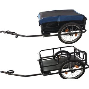 Fietskar aanhanger trailer met afdekzeil