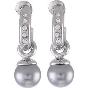 Behave - Oorbellen - Dames - Zilverkleur - Elegant - Met Parel