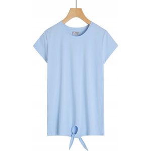 Knoop shirt blauw maat 158/164