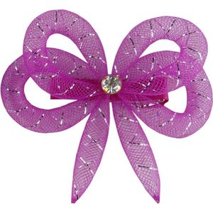 Jessidress Feestelijke Haarclip met haar strikje - Fushia
