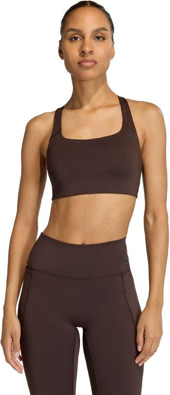 adidas Performance Optime Workout Medium Support Beha - Dames - Bruin
