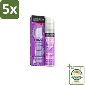 5 x John Frieda – Serum – Frizz Ease Extra Strength – Anti-pluis en gladmakend – 50 ml - Grootverpakking - Koffiezetapparaat