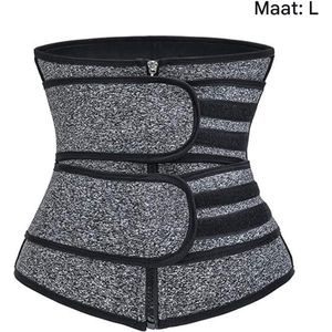 Gsedaox-Waist Trainer-Korset-Shapetape-Corrigerend ondergoed-Maat L-Zweetband buik-afslanken-Afslankband-Shapewear Korset-Grijs