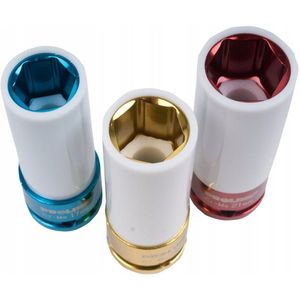 2x Slagdopen Set Aluminium velg 1/2"" CrMo Proline