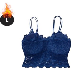 Livano BH Zonder Beugel - Zonder Bandjes - Push-up Bh's - Comfort Beha - Comfortabel - Blauw - Maat M