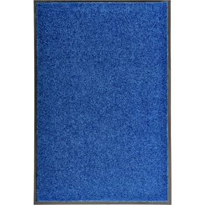 VidaXL-Deurmat-wasbaar-60x90-cm-blauw