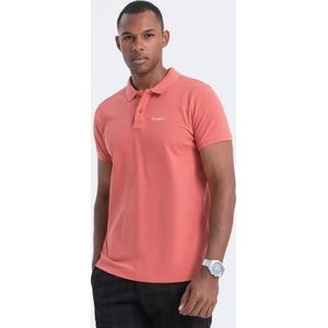 Italian Style - Bellagio - Heren Poloshirt - Koraal - Style-Italie