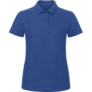 Dames Polo ID.001 Kobaltblauw merk B&C maat L