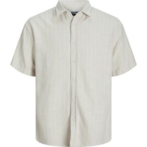 Jack & Jones - Casual Overhemd - Zandkleur - 100% Katoen