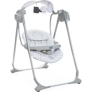 Chicco Polly Swing Up Leaves Grey Babyschommel 79110.79