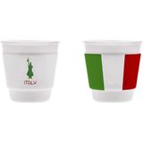 Bialetti Espressobeker Italia - Tricolore - 2 stuks