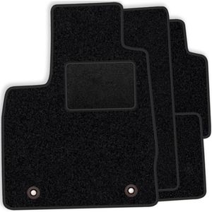 Complete set velours vloermatten passend voor Opel Meriva IA 2003-2010 - zwarte afwerking