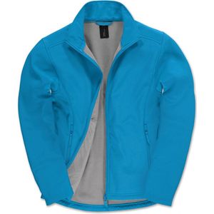 SportJas Heren S B&C Lange mouw Atoll / Ghost Grey 96% Polyester, 4% Elasthan