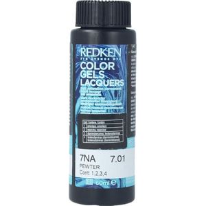 Permanente Kleur Redken Color Gel Lacquers 7NA - Pewter - 60 ml Vloeistof