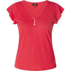 YESTA Lina Jersey Shirt - Dark Pink - maat 1(48)