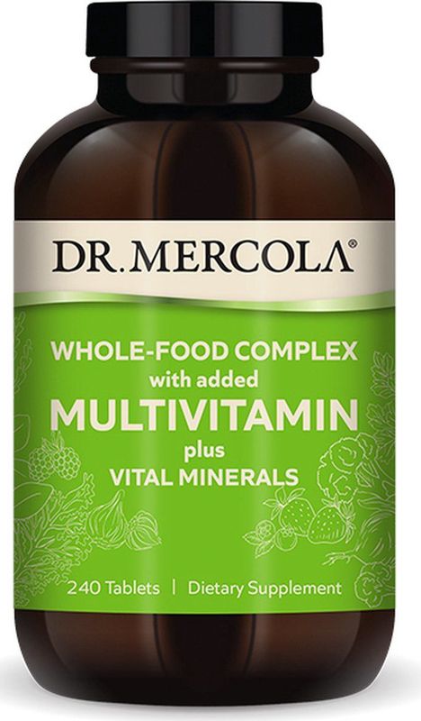 Dr. Mercola - Whole-Food Complex Multivitamin plus Vital Minerals - 240 tabletten