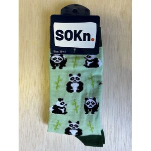 SOKn. Trendy sokken *PANDA'S* maat 35-41 (ook leuk om kado te geven !)