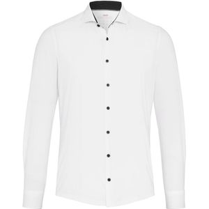 Pure - The Functional Shirt Wit - Heren - Maat 42 - Slim-fit