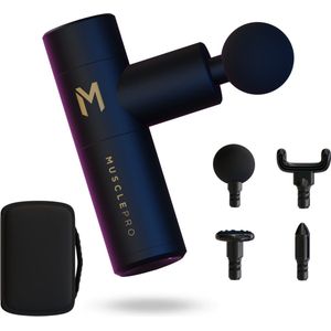 MusclePro Mini - aluminium massage gun - professioneel massage apparaat - massage pistool - spier massage - sport massage - 4 mondstukken