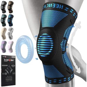 Kniesteun met patella-gelpads en veerzijstabilisatoren - Medische kniebrace voor hardlopen, meniscusscheuren, artritis - Gewrichtspijnverlichting ACL herstel