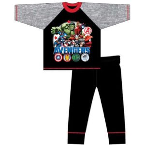 Avengers pyjama - zwart met grijs - Marvel Avengers pyama - maat 104/110