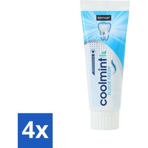 4 x Sence - Freshmint - Tandpasta - Met Fluor - 75 ml - Tandpasta - Fluoride - Frisse Adem - Tandenpoetsing - Mondhygiëne