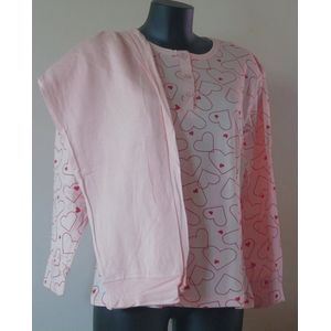 Dames Pyjama - Zomerpyjama – Stijlvol & Zacht -hartjes - Love - verkrijgbaar Roze / Blauw / Paars - S tot 3XL