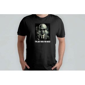 Alien I'm just Here for Weep - T Shirt - FunnyAF - ViralLaughs - TooFunny - CrazyFun - Vibes - Grappig - LachenGeblazen - ViralGaan - TeGrappig