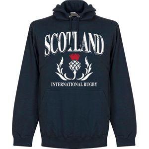 Schotland Rugby Hooded Sweater - Navy - L