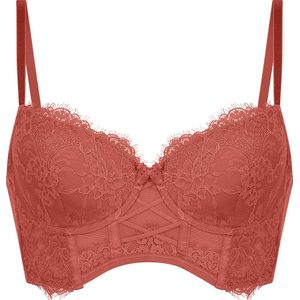 Hunkemöller Dames Lingerie Voorgevormde longline beugel bh Arabella - Rood - maat F85