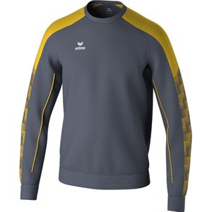 Erima Evo Star Sweatshirt Heren - Slate Grey / Geel | Maat: M
