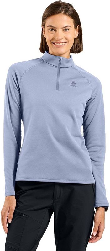 Odlo Womens Besso Mid Layer 1/2 Zip Fleecetrui (Dames |purper)