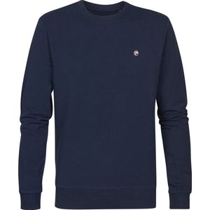 Petrol Industries - Heren Logo Sweater Seaviewpark - Blauw - Maat S
