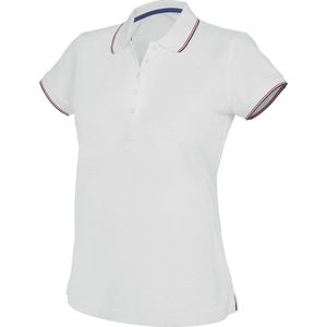Kariban Dames/dames Contrast Poloshirt met korte mouwen (Wit)