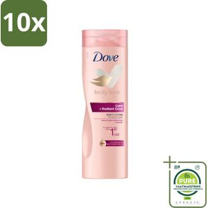 10 x Dove Bodylotion Care & Glow 400 ml - Grootverpakking - Lichaamslotion - Dove - Stralende Huid - Hydratatie - Ceramide