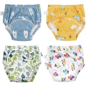 Herbruikbare Baby Training Ondergoed - Ademend en Waterdicht - 4 Stuks voor Peuters (4-6 jaar)