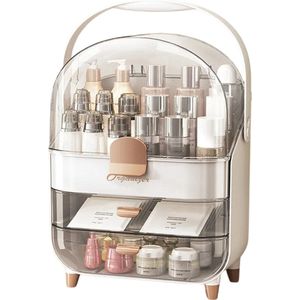 Benelux Select Make Up Organizer – Make-up Organizer – Make Up Organizer Transparant - 3-laags - 1,2kg - 34,5 x 18,2 x 26,5 cm