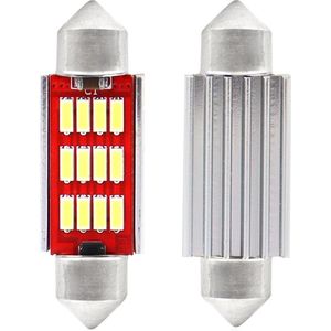 AMiO LED CANBUS 4014 12SMD Festoen C5W C10W C3W 39mm Wit 12V/24V