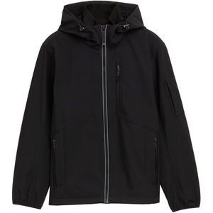 Tom Tailor - Softshell-jack - Zwart - Met Capuchon - 4 Ritszakken