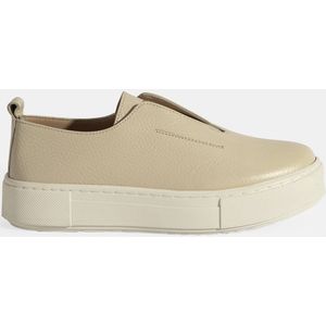 DESA Lage schoen Leer Beige Vrouwen Schoenpunt: Nez rond Maat: 37 EU