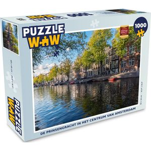 Puzzel De Prinsengracht in het centrum van Amsterdam - Legpuzzel - Puzzel 1000 stukjes volwassenen