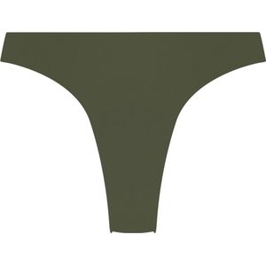 Hunkemöller Dames Badmode Hoog uitgesneden Bikinibroekje Luxe - Groen - maat XL