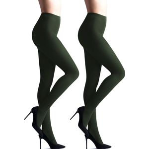 Giulia - Samba 40den (Multipack) Opaque Panty - Groen - S