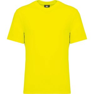 WK. Designed To Work Duurzaam uniseks T-shirt katoen/polyester WK308 - Fluorescent Yellow - 4XL