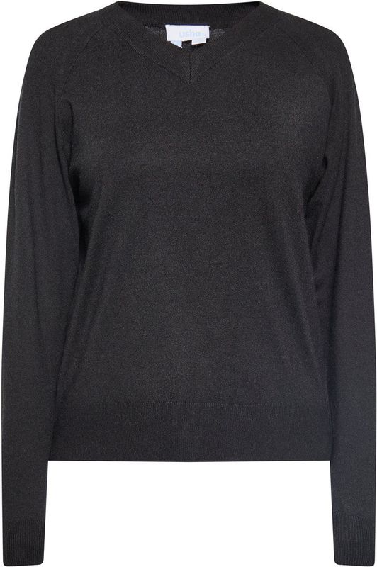 usha - Pullover - V-hals - Gebreid - Regular Fit - Lange Mouwen